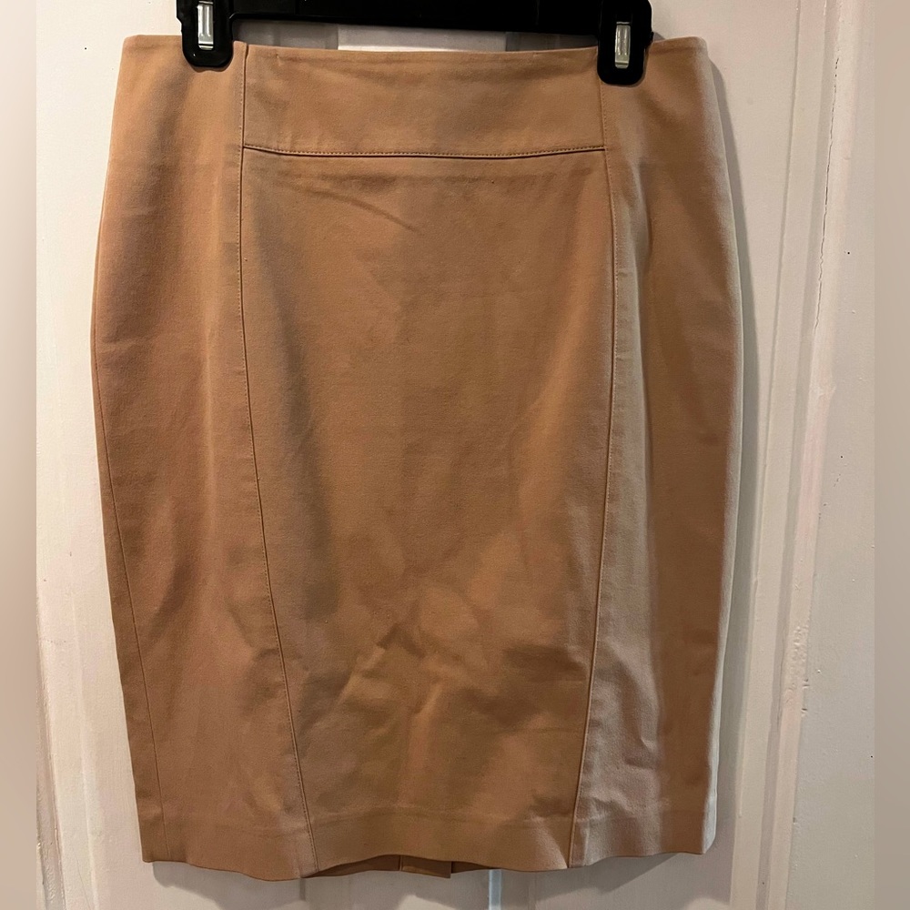 Khaki pencil skirt, size 6